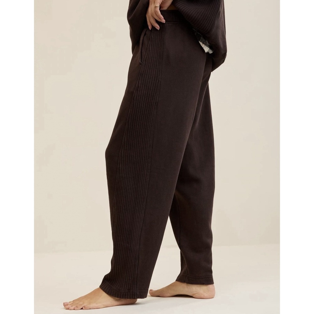 NWOT Aerie Oh Snap! Barrel Sweatpants Sz M Lounge Cozy Comfy MSRP $55 - Picture 2 of 12